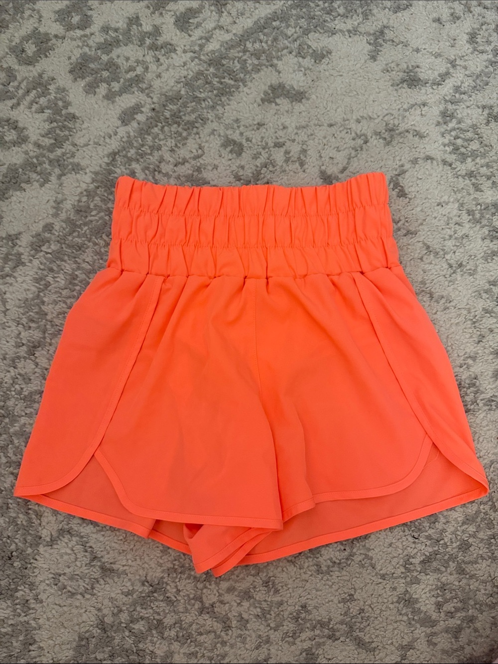Women's High-Waist Elastic Coral Shorts